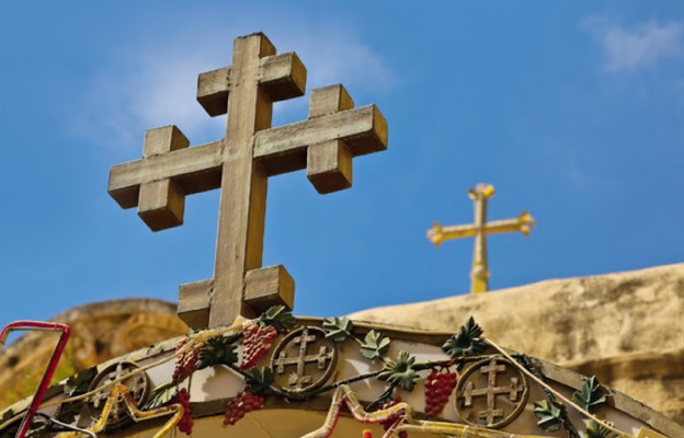 Krzyż na Bazylika Grobu Bożego w Jerozolimie