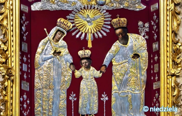 Cudowny obraz Świętej Rodziny
z kolegiaty Wniebowzięcia Najświętszej
Maryi Panny, w którym szczególną cześć
odbiera św. Józef, zwany Kaliskim