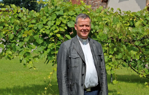 Ks. Krzysztof Kocz, kierownik zielonogórskiej pielgrzymki
na Jasną Górę