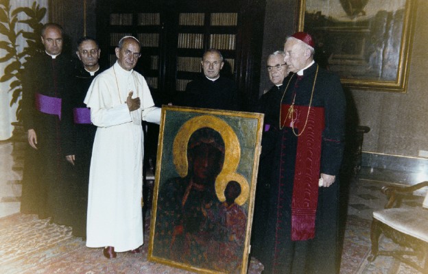Przekazanie kopii Cudownego Obrazu Matki Bożej Jasnogórskiej papieżowi Pawłowi VI, Biblioteka Watykańska
