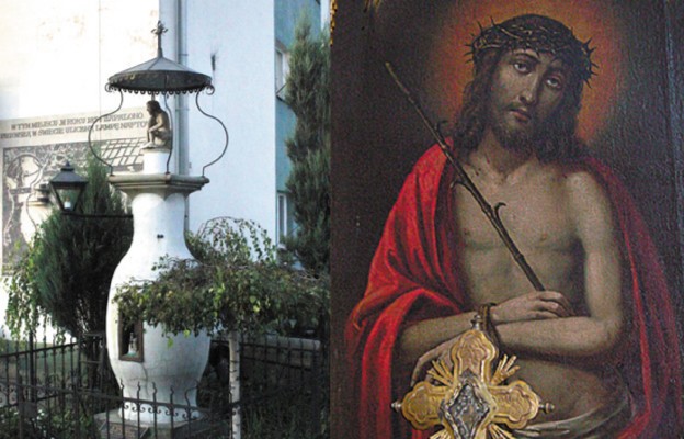 Kapliczka z figurką u zbiegu ulic Węgierskiej i Kościuszki w Gorlicach, 
Pan Jezus Bolesny z kościoła w Czudcu