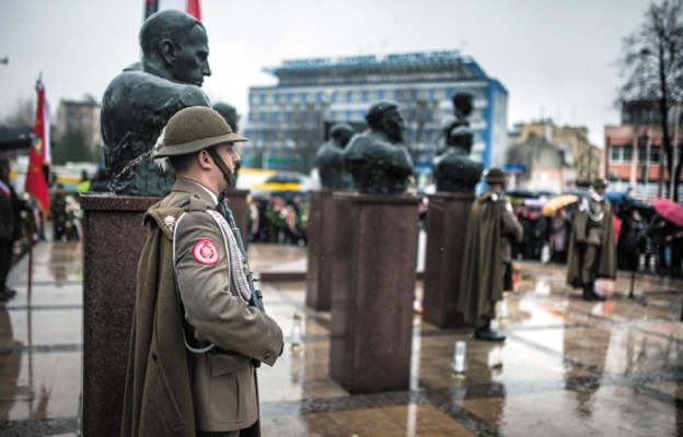 Uroczystości przy Pomniku Żołnierzy Wyklętych w Rzeszowie