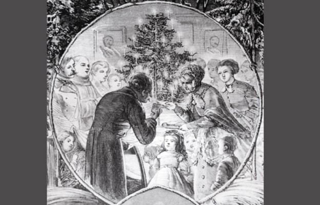 „Wigilia polska”, drzeworyt z 1868 r. (ze zbiorów autora)
