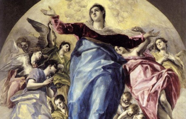 El Greco, fragment obrazu
„Wniebowzięcie Maryi Panny”