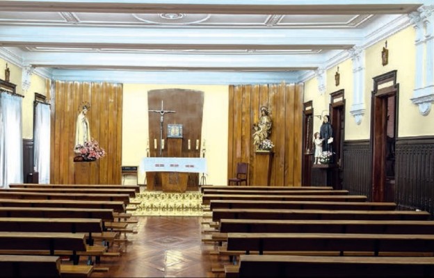 Kaplica klasztorna w Tuy w Hiszpanii, w której s. Łucja doświadczyła objawień