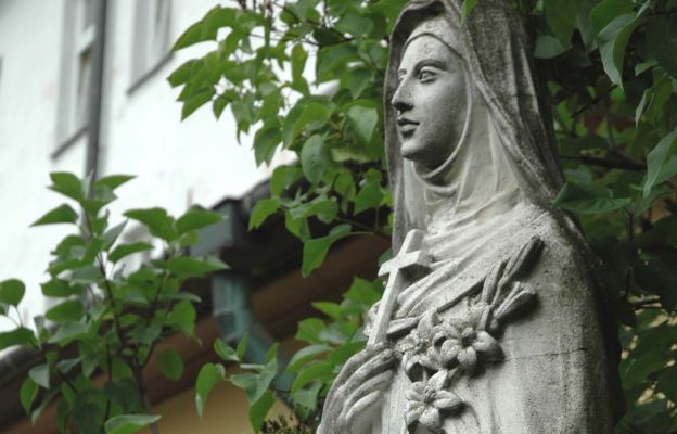 Bł. Salomea - figura z ogrodu sióstr klarysek 