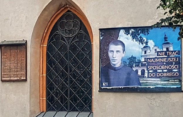 Wizerunek o. Wenantego Katarzyńca na murach olkuskiej bazyliki
św. Andrzeja Apostoła