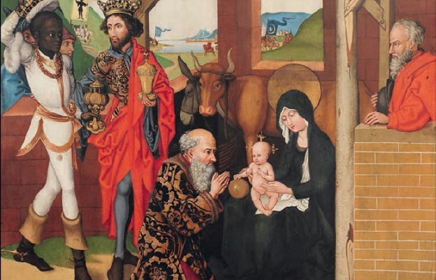 Martin Schongauer, „Pokłon Trzech Króli”(XV wiek)/fot. Graziako