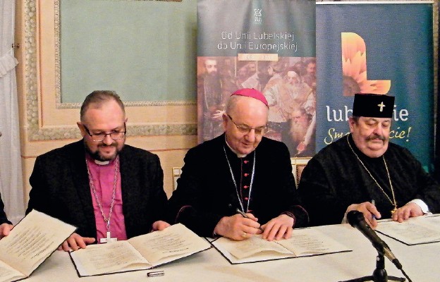 Podpisanie listu intencyjnego w sprawie organizacji 2. Międzynarodowego Kongresu Ekumenicznego „Jerozolima – Lublin – miasta pokoju”