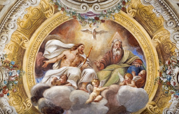 Giovanni Maria Conti della Camera, „Trójca Święta” – fresk z kościoła Świętego Krzyża w Parmie