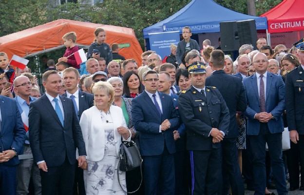 Prezydent RP Andrzej Duda podczas wizyty w Sosnowcu