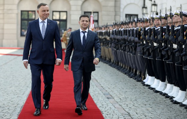 Ceremonia oficjalnego powitania Prezydenta Ukrainy przez Prezydenta RP