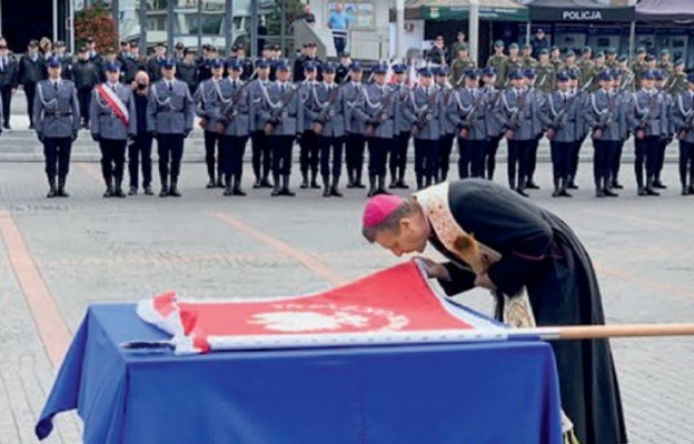 Sztandar dla oświęcimskiej policji