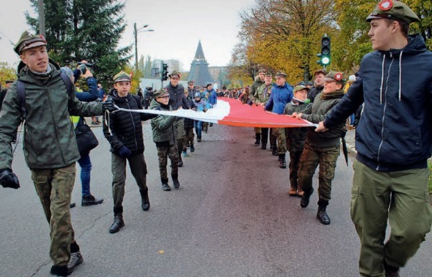 Niepodległościowy pochód w Gorzowie