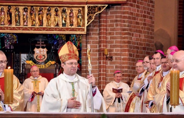 Bp prof. Henryk Wejman podczas święceń biskupich