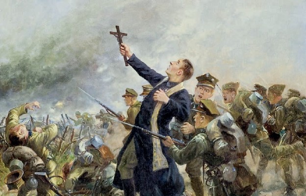 „Bitwa Warszawska, ks. Ignacy Skorupka” – obraz Leonarda Winterowskiego
