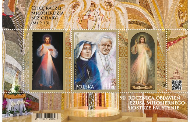 Poczta Polska wprowadziła znaczek upamiętniający objawienia s. Faustyny