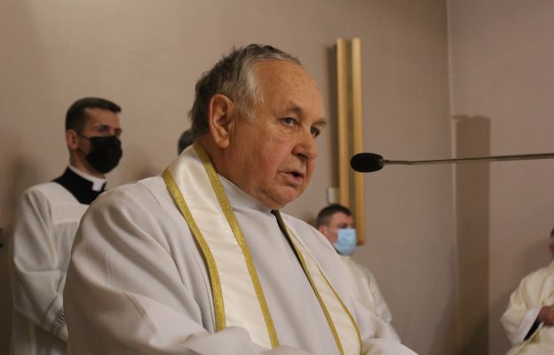 Ks. prał. Franciszek Głód, jedyny z przybyłych kolegów kursowych