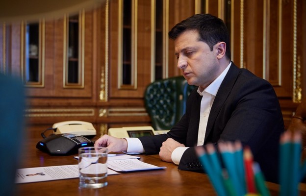 Prezydent Ukrainy Wolodymyr Zełenski