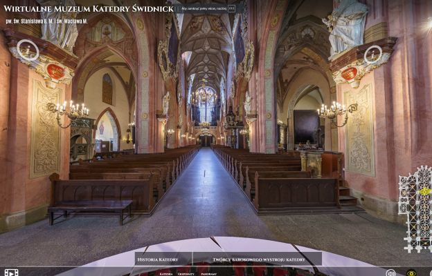 Wnętrze katedry świdnickiej