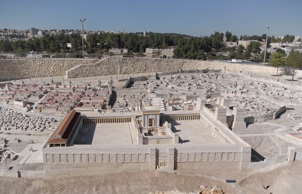 Model Świątyni Jerozolimskiej z czasów Jezusa Chrystusa.