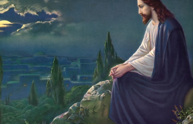Chrystus na Górze Oliwnej, obraz Józefa Untersbergera