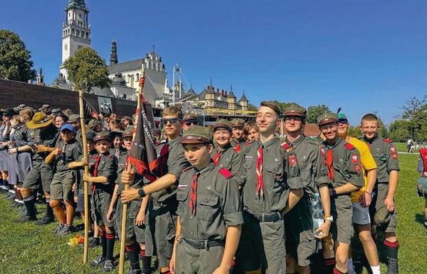 Czechowiccy harcerze na Jasnej Górze