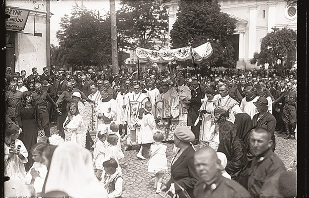 Procesja Bożego Ciała w Garwolinie. 1933 r.