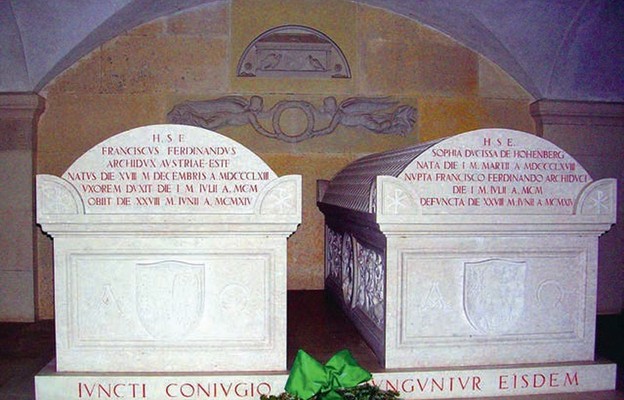 Sarkofagi Franciszka Ferdynanda i Zofii na zamku w Artstetten