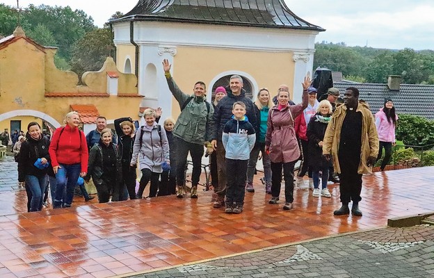 Na uroczystości przybyli pieszo pielgrzymi z ziemi głogowskiej