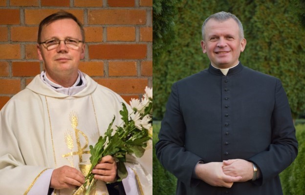 Od lewej: o. Piotr Kleszcz OFM, Ks. Zbigniew Wołkowicz