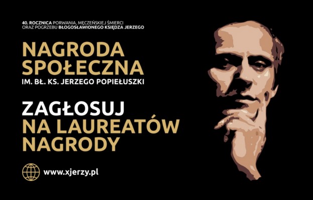 Głosowanie na kandydatów do Nagrody Społecznej bł. ks. Jerzego Popiełuszki