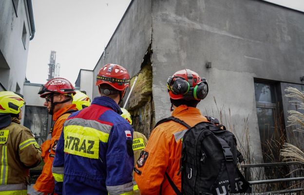 Wybuchy w szpitalu w Puszczykowie