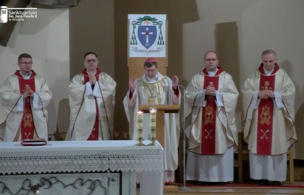 Mszy św. przewodniczył bp Krzysztof Chudzio