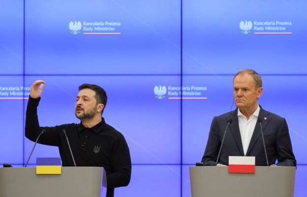 Prezydent Ukrainy Wołodymyr Zełenski i premier Donald Tusk