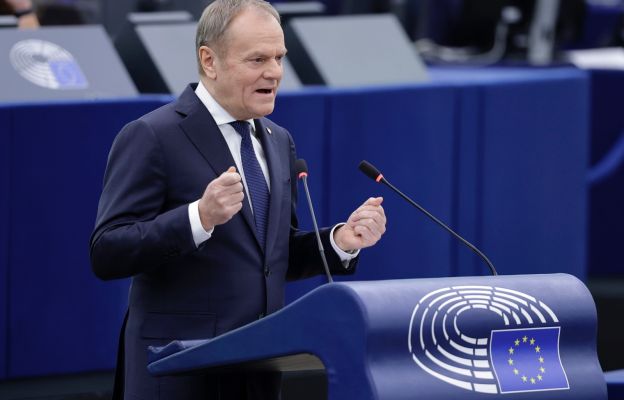 Donald Tusk w Parlamencie Europejskim