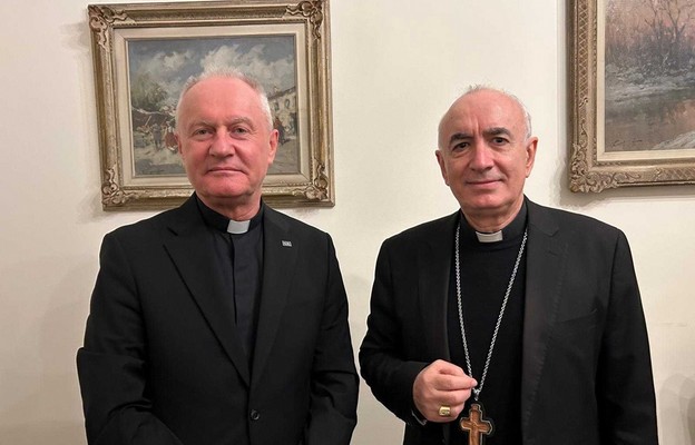 Ks. prof. Mirosław Kalinowski i bp Antonio Staglianò