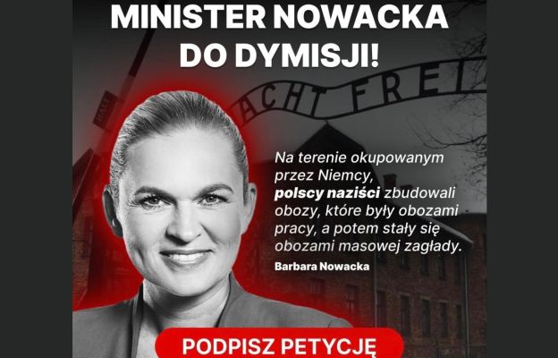 Jest petycja o dymisję Nowackiej. To pokłosie jej słów o 